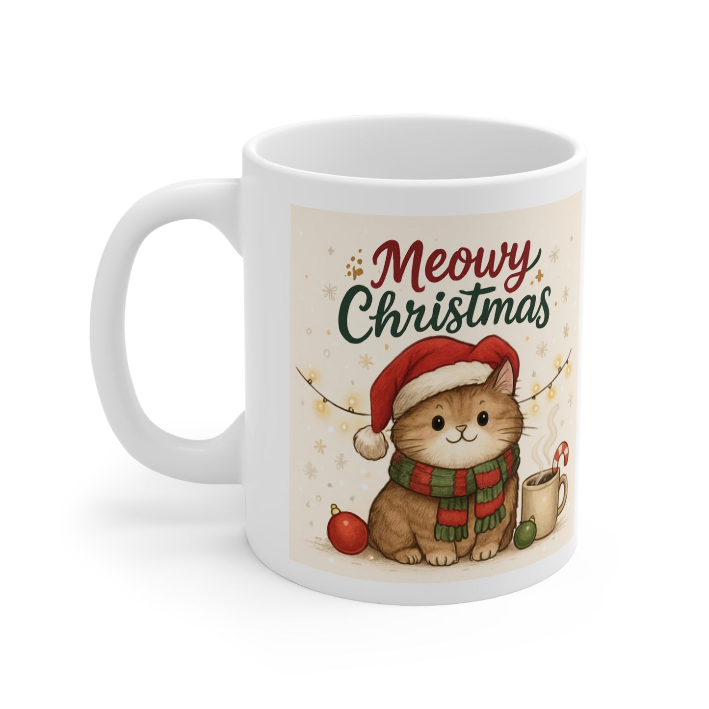 Meowy Christmas Ceramic Coffee Mug