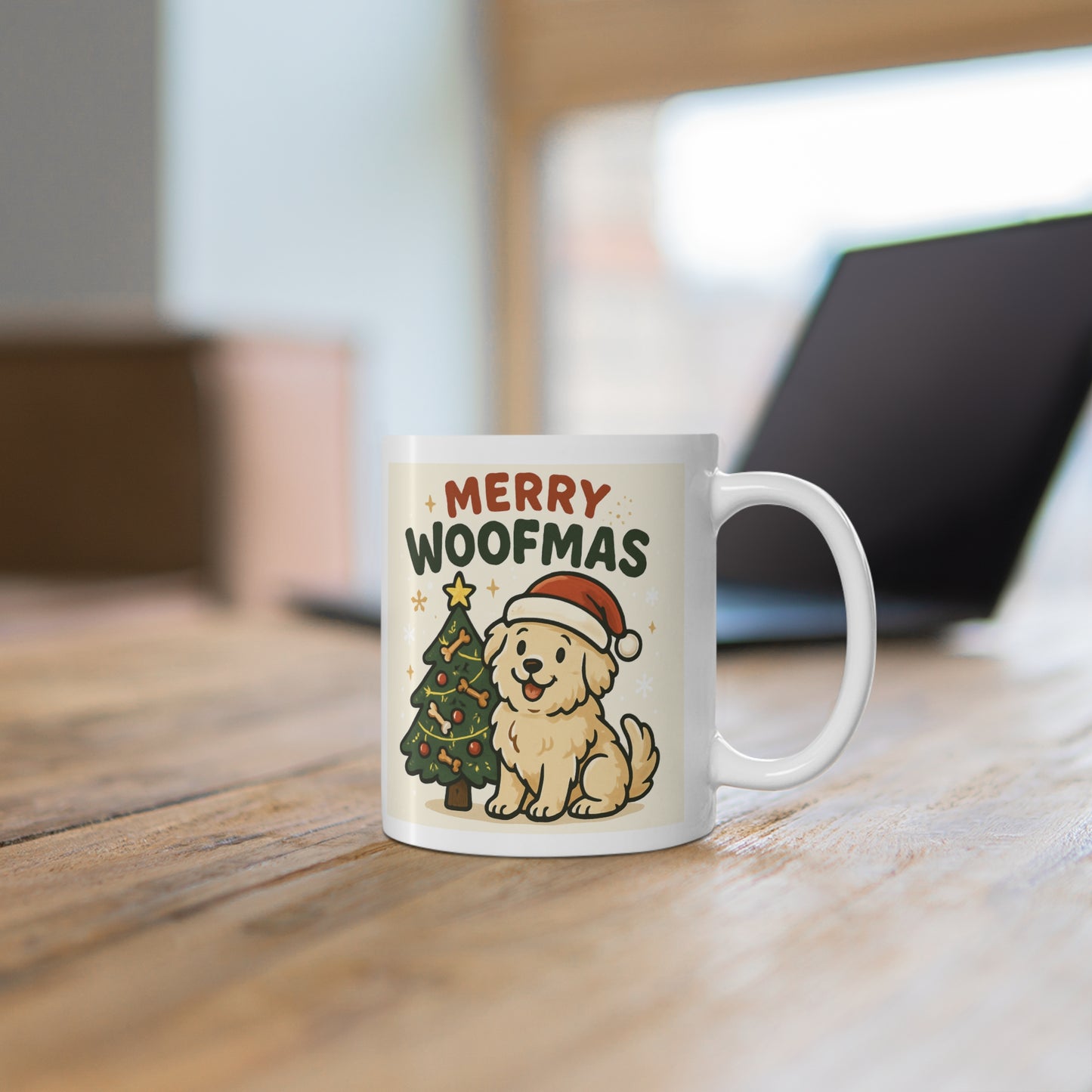 Merry Woofmas Ceramic Coffee Mug