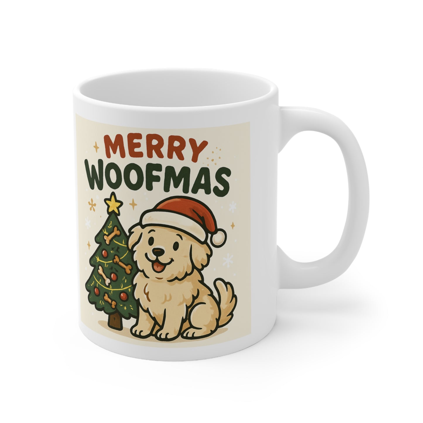 Merry Woofmas Ceramic Coffee Mug