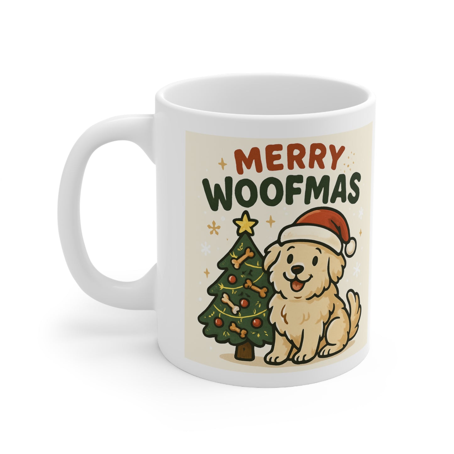 Merry Woofmas Ceramic Coffee Mug