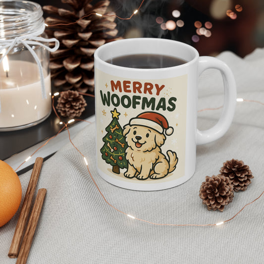 Merry Woofmas Ceramic Coffee Mug